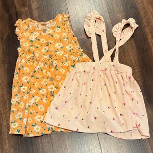 **Bundle** LC Waikki Floral Kids Casual Dress Set